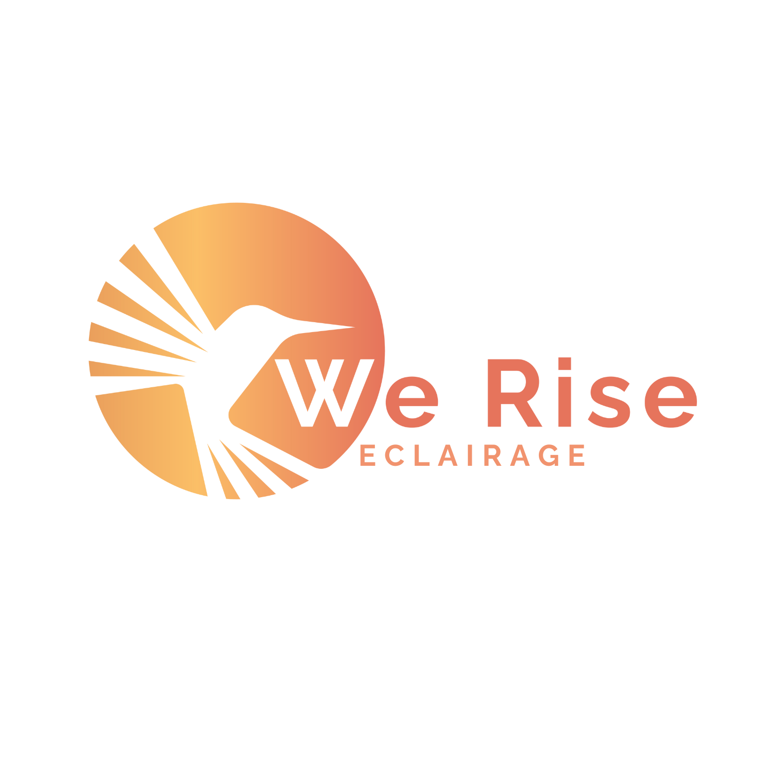 logo we rise eclairage